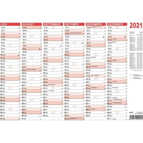 Rnk Tafelkalender A4quer 2021 Mcbuerode