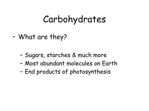 Ppt Carbohydrates Powerpoint Presentation Free Download Id2968736