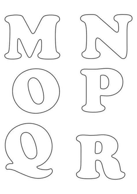 Moldes De Letras Do Alfabeto Para Imprimir Tamanho Medio