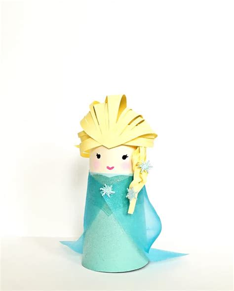 6 Frozen Elsa Paper Tube Craft Hello Wonderful