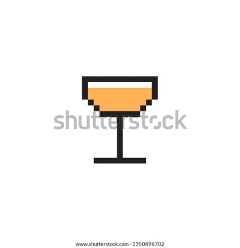 Pixel Art Glass Stock Vector Royalty Free 1350896702 Shutterstock