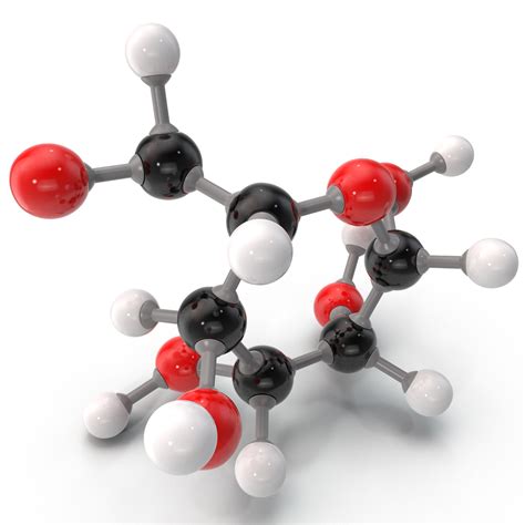 Molecula De Glucosa 3d Molécula De Glucosa Fórmula Molecular C6h12o6