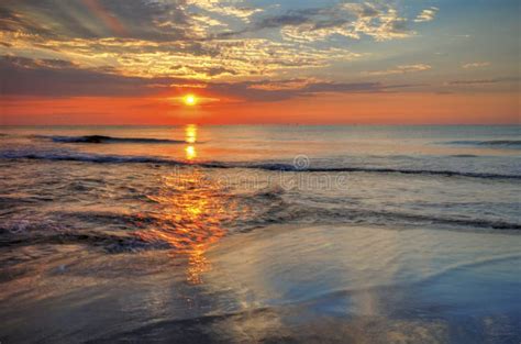 Beautiful Sunrise Over The Sea Stock Photo Image Of Scenery Blue