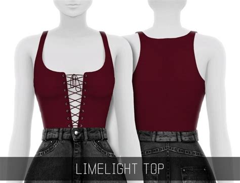 Limelight Top At Simpliciaty Sims 4 Updates Sims 4 Cc Pinterest