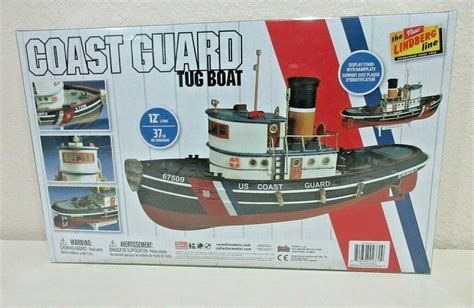 Lindberg Coast Guard Tug Boat Model Kit Set Scale