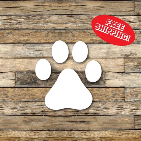 Dog Paw Print Decal Puppy Window Decal Dog Foot Steps Etsy