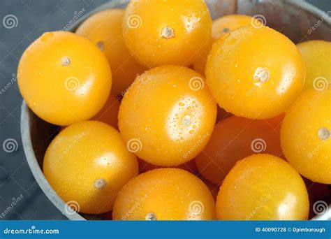 Yellow Cherry Tomatoes Stock Photo Image Of Salad Small 40090728