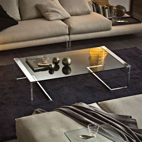 Sirt32 Glass And Metal Coffee Table By Gallotti And Radice Klarity Glass Furniture Glass