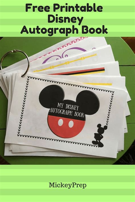 Free Printable Disney Autograph Book For An Upcoming Disney World Trip