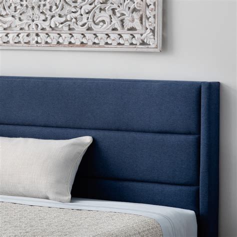 Brookside Amelia Navy King Traditional Upholstered Bed In The Beds