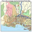 Aerial Photography Map of Santa Cruz, CA California