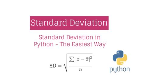 How To Calculate Standard Deviation In Python Haiper