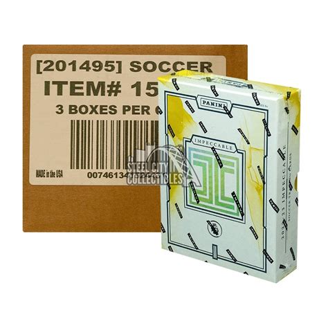 Panini Impeccable Soccer Hobby Box Case Steel City Collectibles