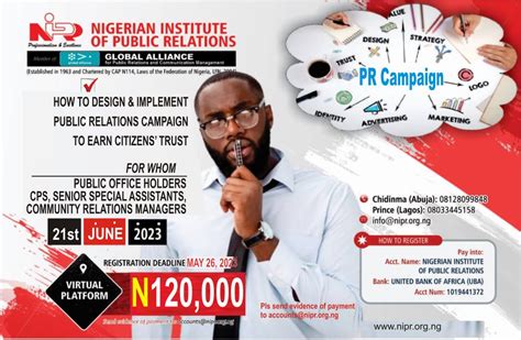Upcoming Events Nigerian Institute Of Public Relations