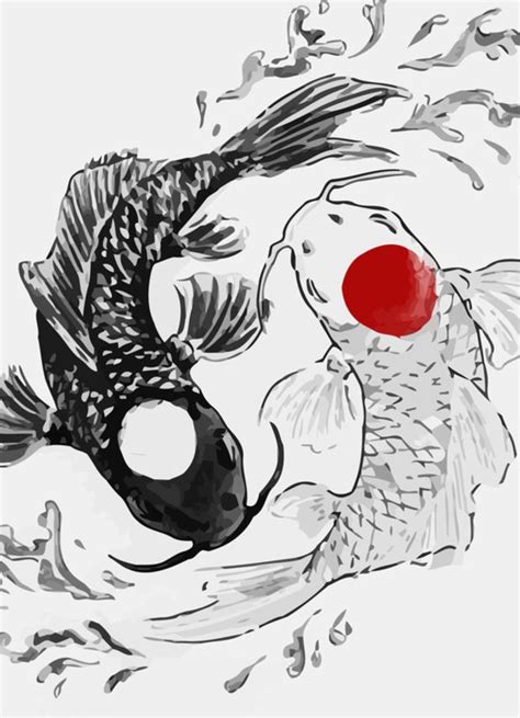 Yin and yang koi fish tattoo simple. Pin on Yin-yang