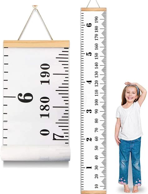 Baby Growth Chart Handing Ruler Wall Decor For Kids Canvas Etsy
