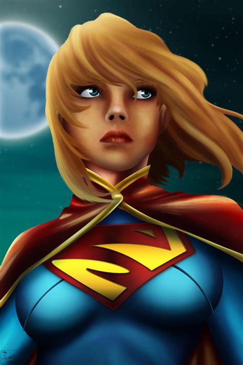 Supergirl Painting By Frostdusk On Deviantart