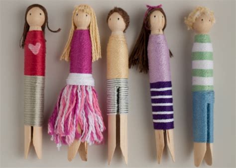 Fancy Diy Clothespin Wrap Dolls To Make With Kids Kidsomania