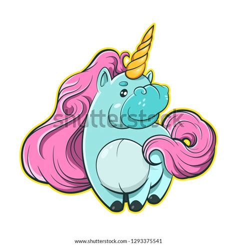 Cute Unicorn Pastel Colors Vector Illustration Stock Vector Royalty