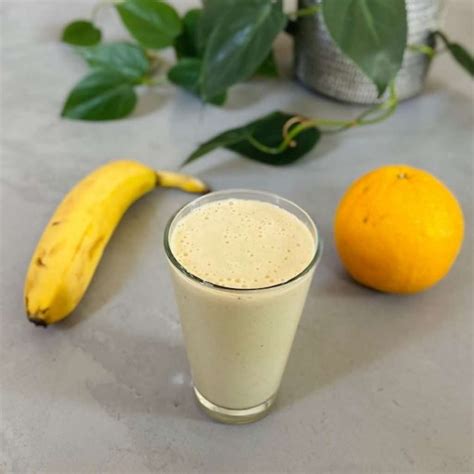 Orange Banana Smoothie For Weight Loss Vegan Creamy And High Protein