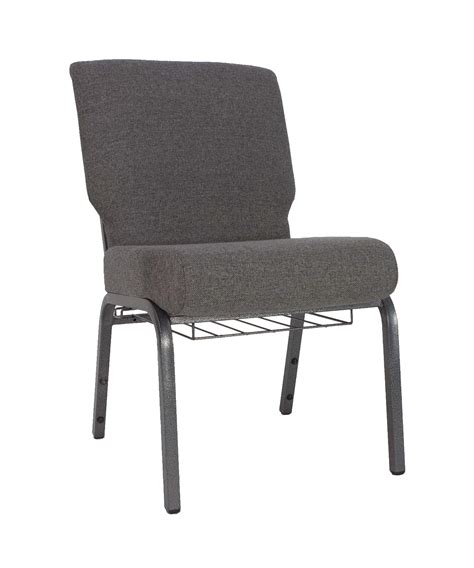 (to order with padded seat please put a note under special instructions that you want with. AM-CC Charcoal Grey 20 Inch Padded Church Chair