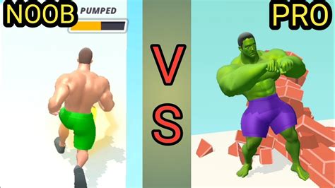 Noob Vs Pro In Muscle Rush T Gamer Youtube