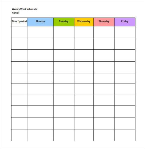 Free 13 Employee Shift Schedule Samples And Templates In Pdf Ms Word