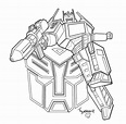 Baú da Web: Desenhos dos Transformers para colorir