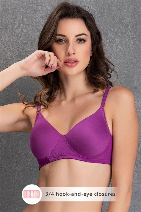 buy padded non wired full coverage t shirt bra in purple online india best prices cod clovia