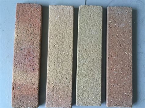 Sandblast Changeable Color Exterior Thin Brick Customized For Building