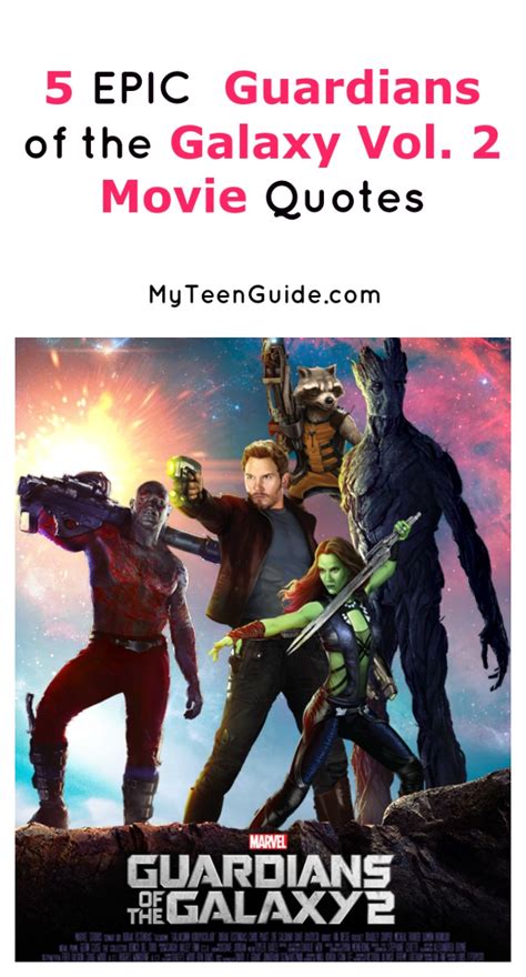 1 guardian movie famous quotes: 5 Most Memorable Guardians of the Galaxy Vol. 2 Movie Quotes - My Teen Guide