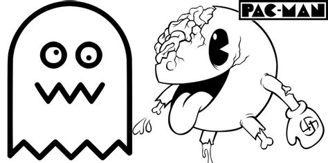 Pacman Ghost Zone Coloring Page Online