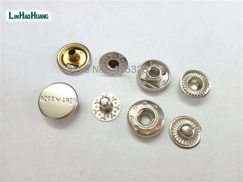 Wholesale 100setslot 125mm Small Four Part Brass Metal Button Spring