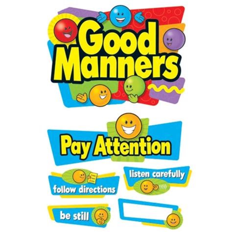 Clipart Of The Good Manners Worksheets Free Image Download