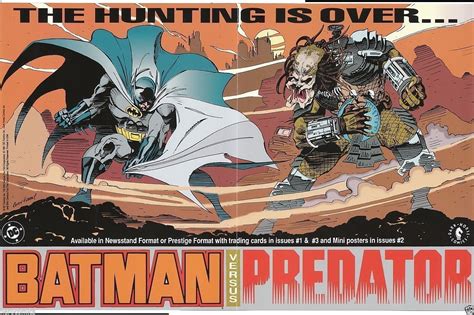 Batman Vs Predator 1991 Posters Dangerous Universe