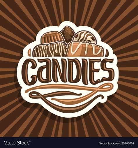 Logo For Chocolate Candy Royalty Free Vector Image