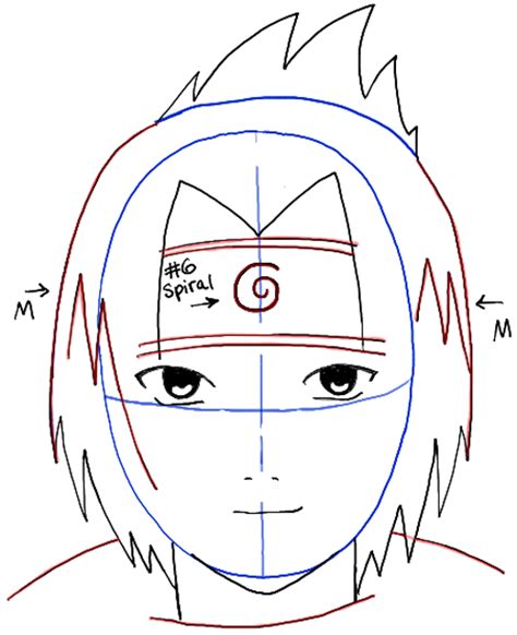 How To Draw Sasuke Uchiha From Naruto Step By Step Drawing Tutorial
