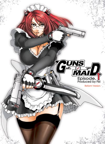 Fei Maidoll Original Breasts Combat Maid Dual Wielding Garter Straps Glasses Gun