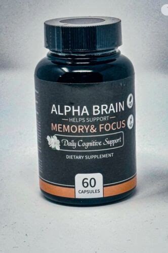 Alpha Brain Memory And Focus 60 Count Ebay
