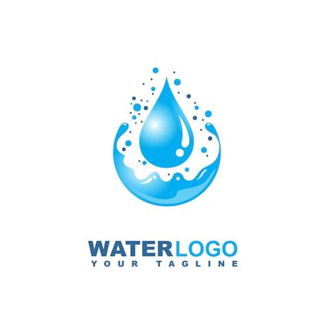 Premium Vector Water Drop Vector Logo With Leaf And Hand