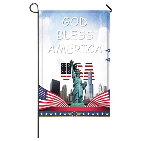 God Bless America Garden Flag Home Decor Flags Happy Festival Household