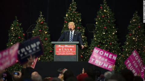 Trump Fist Raised Wishes All A Merry Christmas Cnnpolitics