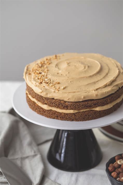 WEEKENDS IN THE KITCHEN HAZELNUT NAKED CAKE WITH CARAMEL FROSTING