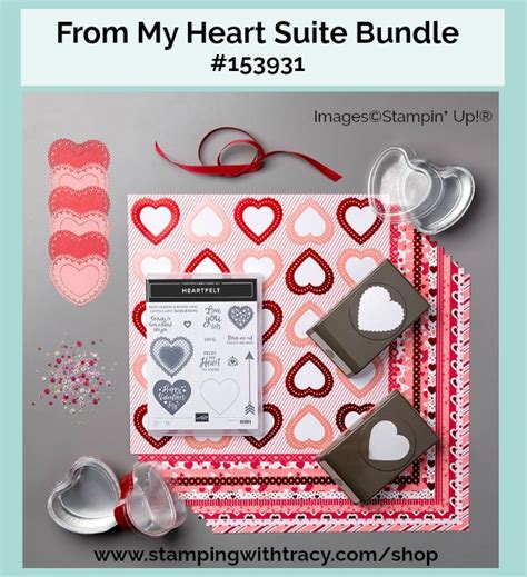 Stampin Up From My Heart Suite Stamping With Tracy