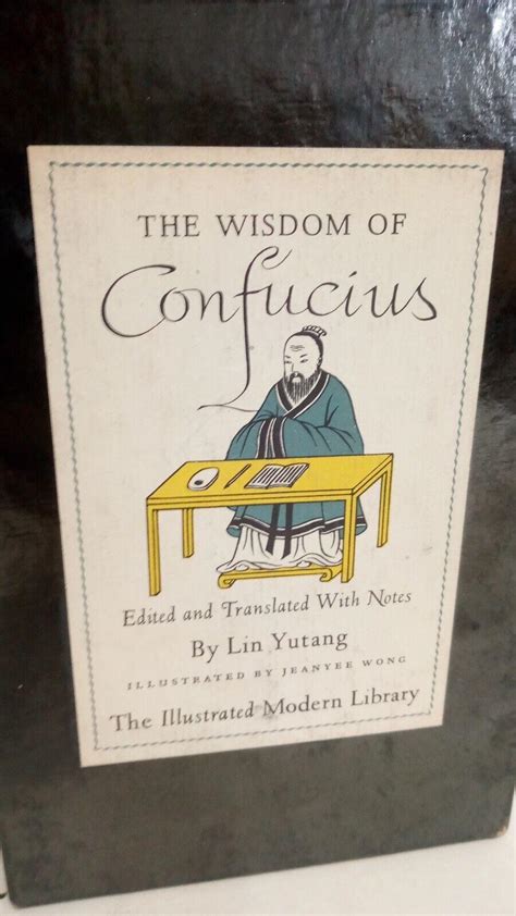 The Wisdom Of Confucius Lin Yutang Illustrated Modern Library 1943 In Slipcase 4543547365