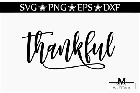 Thankful SVG By Mulia Designs | TheHungryJPEG.com