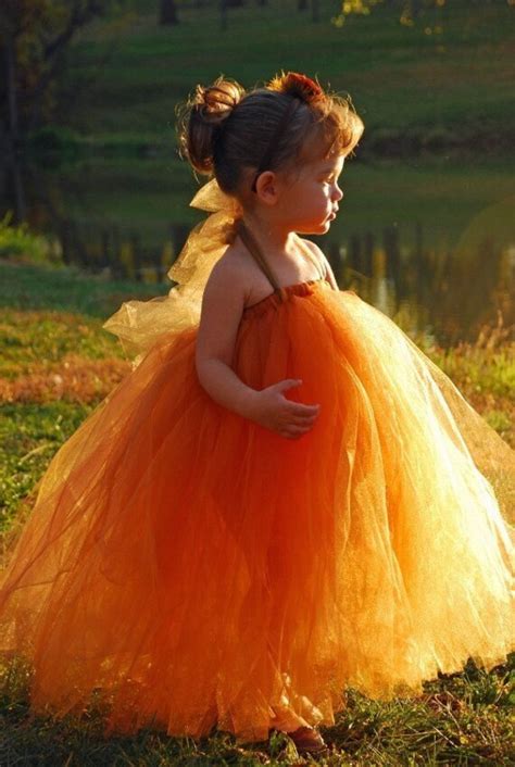 Burnt Orange Tutu Dress Or Tutuflower Girl Dressavailable Etsy