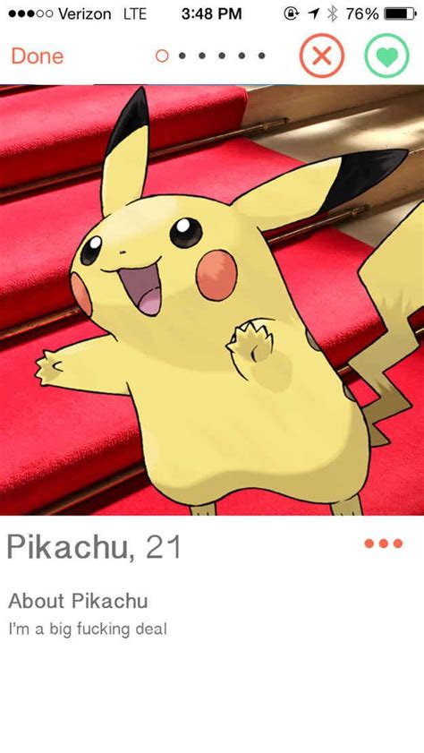 Pikachu Pokemon Pikachu Tinder Fictional Characters Awesome Fantasy Characters