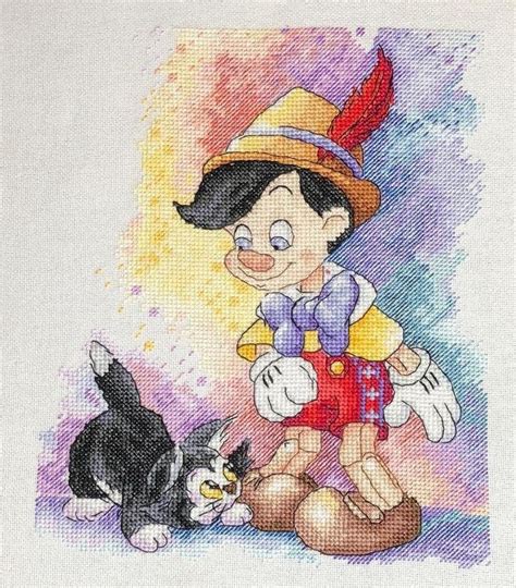 The pattern comes to you as a printable pdf, instant digital download. Pinocchio Cross Stitch Pattern DMC Needlepoint Pattern ...