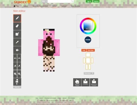 The Skindex Minecraft Skin Editor Maker Instructions Alfintech Computer